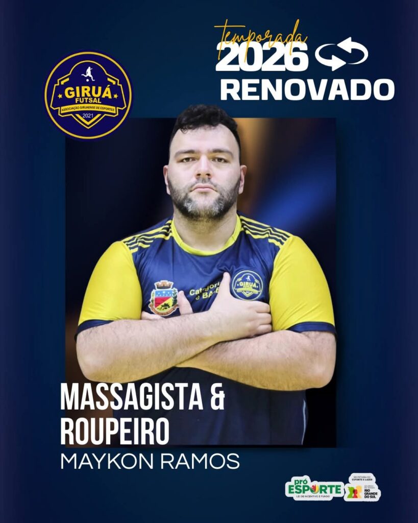 Massagista e Ropeiro Maykon Ramos